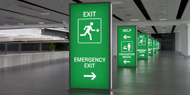 Signalétique de sécurité incendie